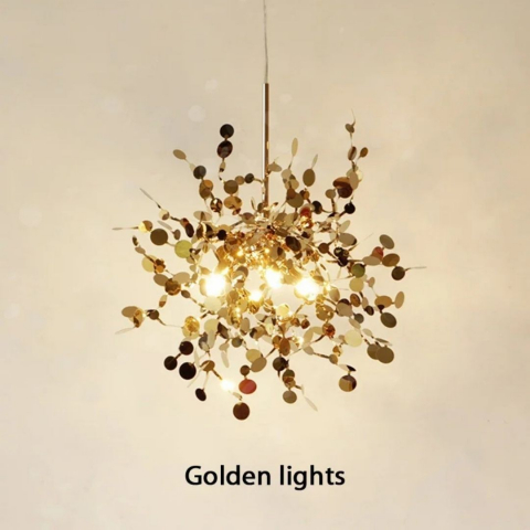 Candelabru Modern, CAPRICIO Allegro, 2xE14, Diametru 40cm, Auriu, Inaltime Reglabila [2]