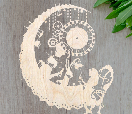 Ceasuri deco și personalizate - Ceas " Alice în tara minunilor "