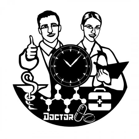 Ceasuri deco și personalizate - Ceas "Doctor"