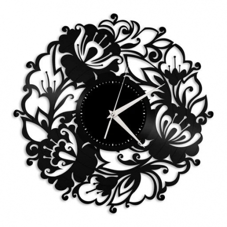 Ceasuri deco și personalizate - Ceas elegant floral