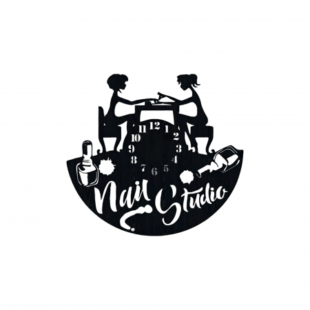Ceasuri deco și personalizate - Ceas " Nail Studio "