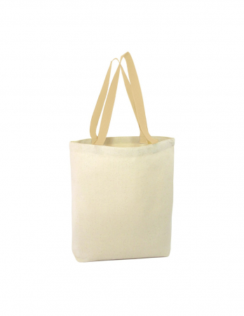 Geanta canvas TOTE maner alb [2]