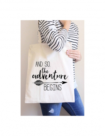 Geanta canvas TOTE maner alb [1]