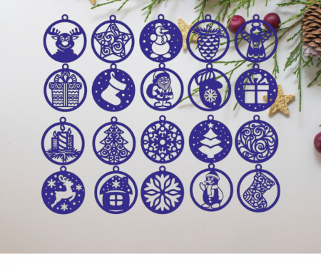 Articole Craciun - Globuri - 20buc/set
