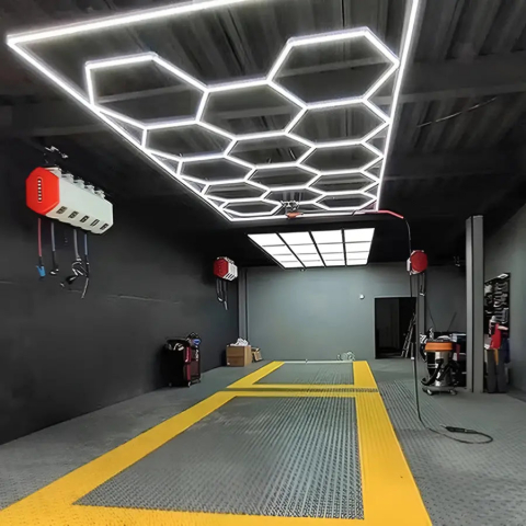 Lustre LED - Hexagoane LED Melisia 4840mm X 2430mm