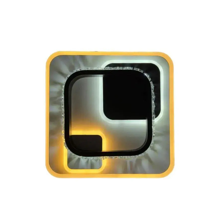Lustră cristal LED - 40W, lumină rece/caldă/neutră, Negru & Alb– Alessandro [5]