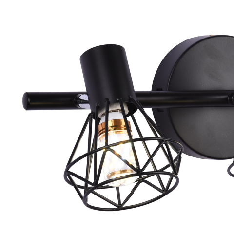 Lustra Gracie Diamant 3XE14, Design Modern, Metal Negru, Interior [3]