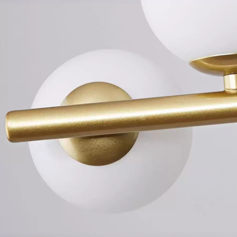 Lustra cu bec moderna LOFT Pavilion, 7x G9, Auriu, Metal, Inaltime Reglabila [1]