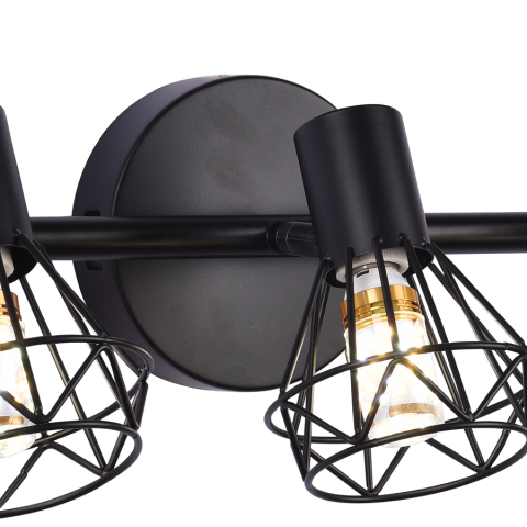 Lustra Gracie Diamant 3XE14, Design Modern, Metal Negru, Interior [5]