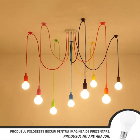 Lustre Clasice Moderne - Lustra Kappa 8XE27 Multicolor