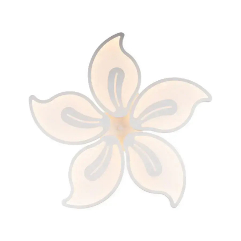 Lustră LED 73W, 5 Petale, Alb – Dimabilă, Telecomandă - Design Modern [7]