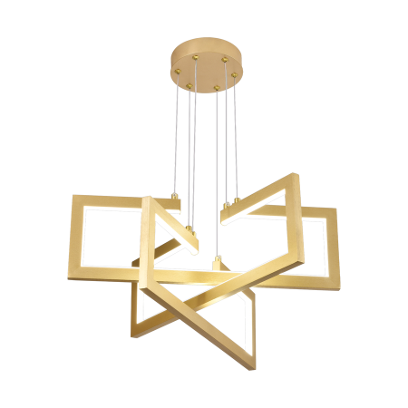 Lustra LED Alessandro73W telecomanda, 3 brate, lumina dimabila rece calda neutra, auriu [4]