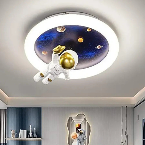 Lustre LED - Lustra LED ASTRONAUT 51W, lumina Rece/Calda/Neutra, Alb Albastru