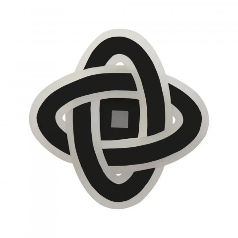 Lustra LED CRINELLA 53W, Diametru 23cm, lumina Rece/Calda/Neutra, Negru [2]