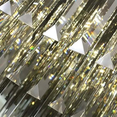 Lustra LED Cristal 57W, Xanthi, Argintiu [1]