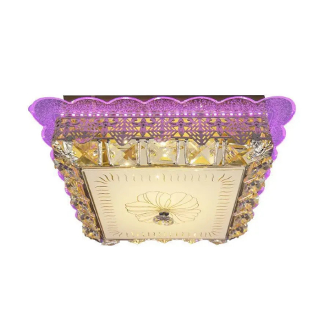 Lustra LED cu cristal ANAIDA RGB 20W, lumina Calda, 3000K, Auriu [2]