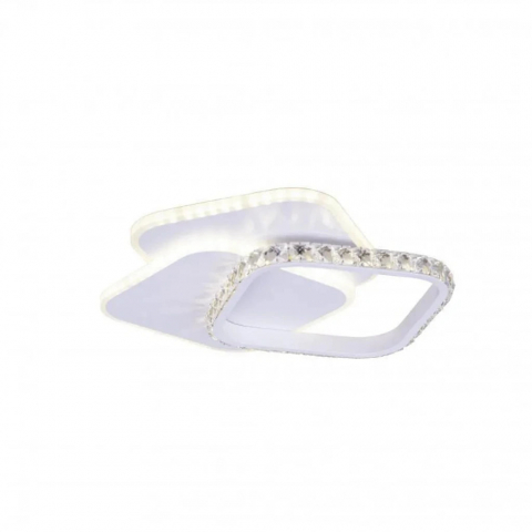 Lustra LED cu cristale 17W, design elegant pentru hol sau baie, lumina reglabila rece calda neutra, diametru 30cm, montaj pe tavan [3]