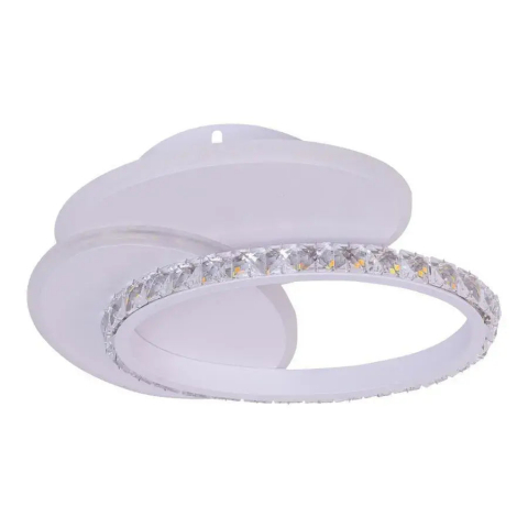 Lustra LED cu cristal HOLLANCE 24W, 3 Elemente, lumina Rece/Calda/Neutra, Alb [2]