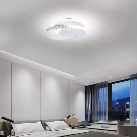 Lustre LED Aplicate - Lustra LED cu cristal SOFIA 24W, lumina Rece/Calda/Neutra, Alb