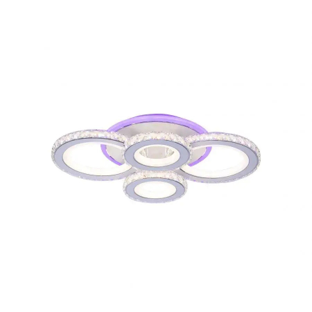 Lustra Led Maroja cu Telecomanda, 158W, Acril si Cristal, Dimabila, RGB [4]