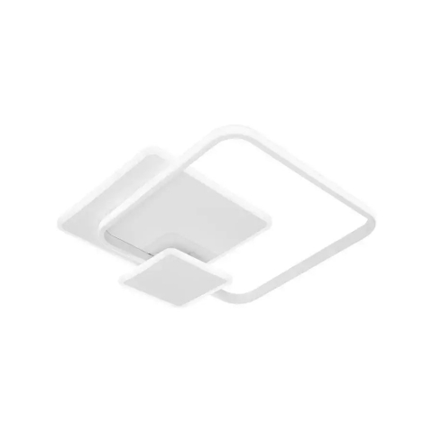 Lustra LED cu telecomanda ANEMONA 75W, 3 Patrate, lumina Rece/Calda/Neutra, Dimabila, Alb [2]