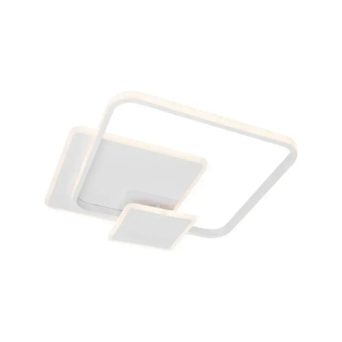 Lustra LED cu telecomanda ANEMONA 75W, 3 Patrate, lumina Rece/Calda/Neutra, Dimabila, Alb [3]