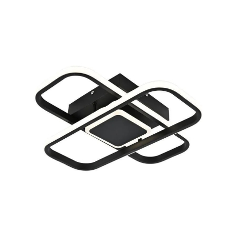 Lustra LED cu telecomanda ANICA 52W, 2 Elemente, lumina Rece/Calda/Neutra, Dimabila, Negru [3]