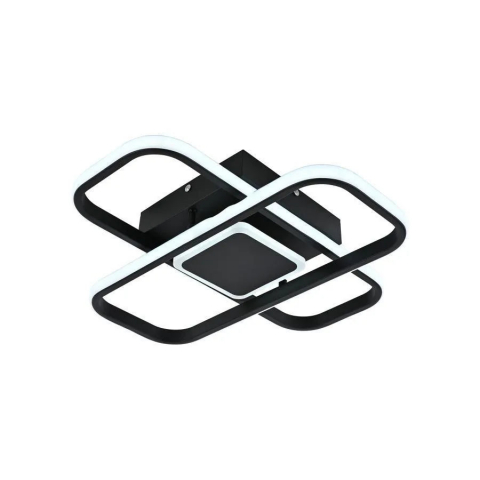 Lustra LED cu telecomanda ANICA 52W, 2 Elemente, lumina Rece/Calda/Neutra, Dimabila, Negru [1]