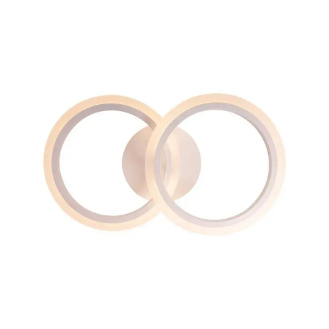 Lustra LED cu telecomanda BETTY 28W, 2 Cercuri, lumina Rece/Calda/Neutra, Dimabila, Alb [2]