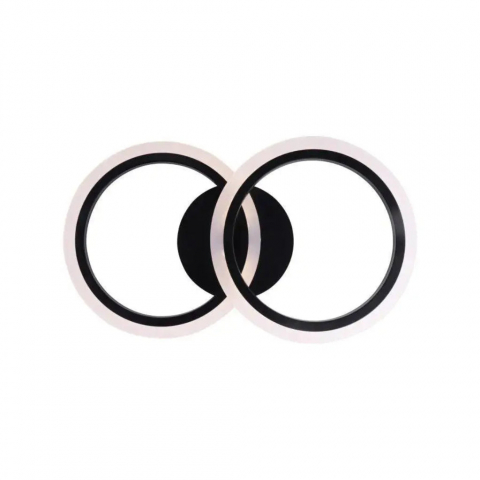 Lustra LED cu telecomanda BETTY 28W, 2 Cercuri, lumina Rece/Calda/Neutra, Dimabila, Negru [3]