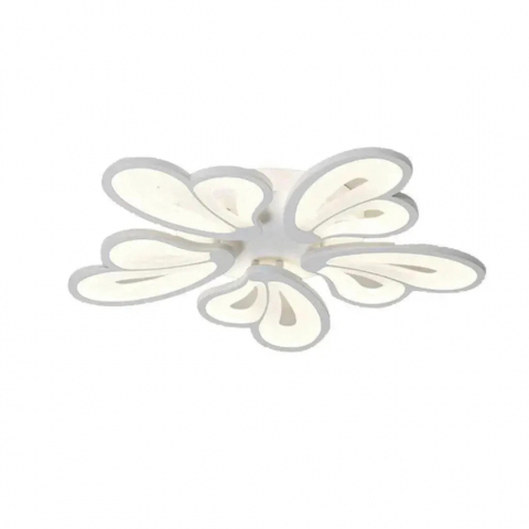 Lustra LED cu telecomanda BLOSSOM 69W, 5 Petale, lumina Rece/Calda/Neutra, Dimabila, Alb [2]