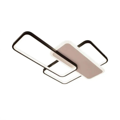 Lustra LED cu telecomanda CAROLINA 76W, 3 Elemente, lumina Rece/Calda/Neutra, Dimabila, Negru [2]