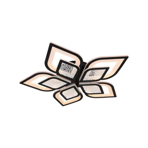 Lustra LED cu telecomanda DALIA 170W, 5 Petale, lumina Rece/Calda/Neutra, Dimabila, Negru [2]