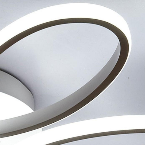 Lustra LED impletita cu telecomanda, 75W, alb, lumina rece/calda/neutra, intensitate reglabila [1]