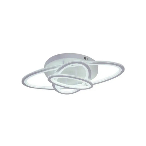 Lustra LED cu telecomanda GENTIANA 83W, 3 Elipse, lumina Rece/Calda/Neutra, Dimabila, Alb [2]