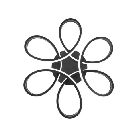 Lustra LED cu telecomanda HELIX 108W, lumina Rece/Calda/Neutra, Dimabila, Negru [2]