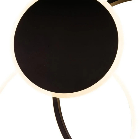 Lustra LED cu telecomanda KILLIAN 81W, 3 Cercuri, lumina Rece/Calda/Neutra, Dimabila, Negru Alb [3]