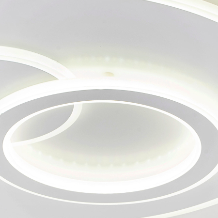 Lustra LED cu telecomanda NOLUX 120W, Rotunda, lumina Rece/Calda/Neutra, Dimabila, Alb [1]