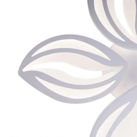 Lustra LED cu telecomanda, 65W - 110 W, 5 Petale, lumina Rece/Calda/Neutra, Dimabila, Alb [1]