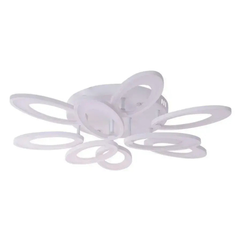 Lustra LED cu telecomanda SUNFLOWER 98W, 9 Elemente, lumina Rece/Calda/Neutra, Dimabila, Alb [2]