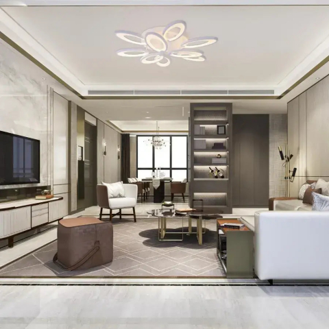 Lustre LED Aplicate - Lustra LED cu telecomanda SUNFLOWER 98W, 9 Elemente, lumina Rece/Calda/Neutra, Dimabila, Alb