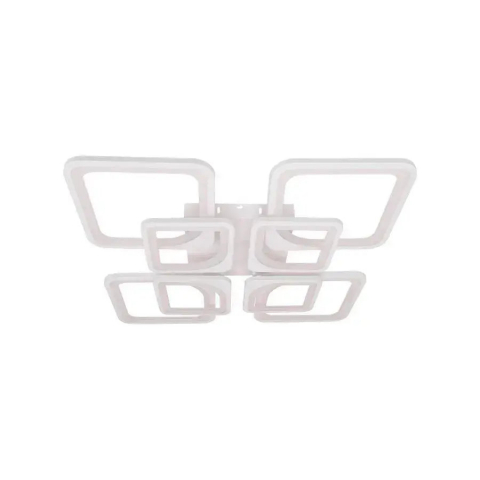 Lustra LED cu telecomanda ZOE 135W, 8 Patrate, lumina Rece/Calda/Neutra, Dimabila, Alb [3]