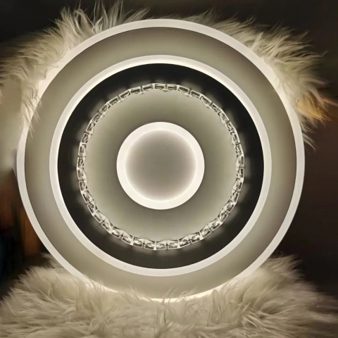 Lustra LED DOLIANA 70W, Diametru 40cm, lumina Rece/Calda/Neutra, Alb [1]