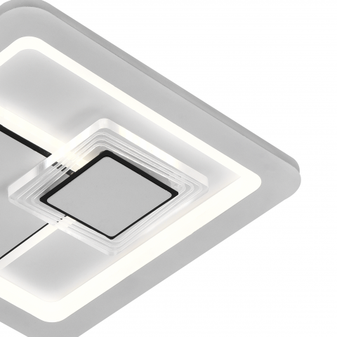 Lustra LED 24W, 3 Tipuri de Lumina, Patrata 26cm, Alb – Eleganță și Eficiență - KEREN [1]