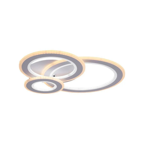 Lustra LED KYLIE 77W, 3 Cercuri, lumina Rece/Calda/Neutra, Alb [1]