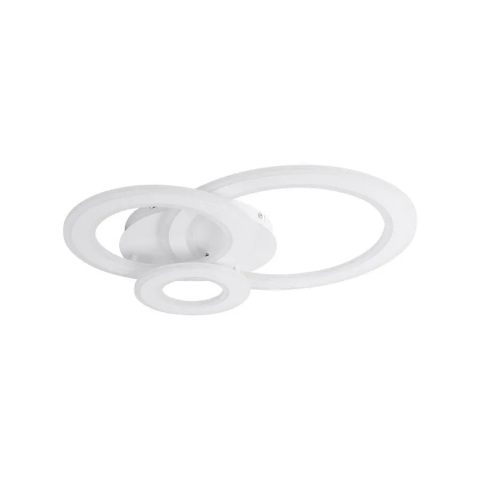 Lustra LED KYLIE 77W, 3 Cercuri, lumina Rece/Calda/Neutra, Alb [2]