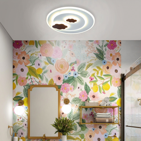 Lustre LED Aplicate - Lustra LED NOOR 30W, lumina Rece/Calda/Neutra, Alb