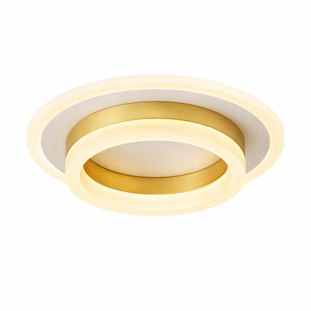 Lustre LED - Lustra LED rotunda 21W 22cm alb auriu lumina 3CCT tavan interior - MEC