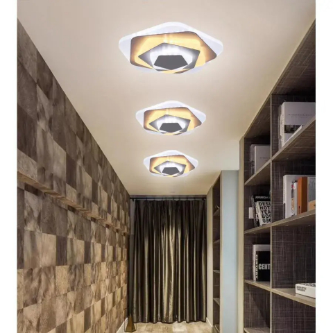 Lustre LED - Lustra LED SIENA 28W, Diametru 23cm, lumina Rece/Calda/Neutra, Alb