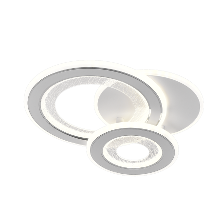 Lustra LED SQUARE 36W, 3 Cercuri, lumina Rece/Calda/Neutra, Alb [3]